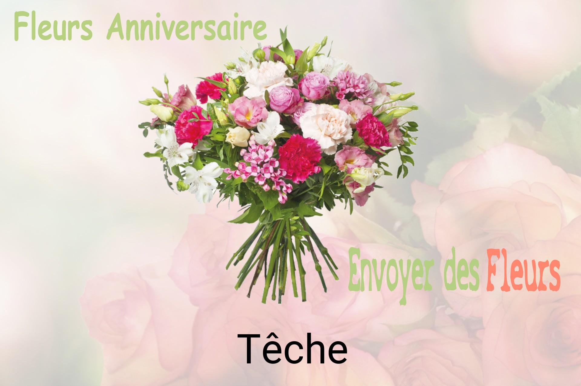 Bouquet de fleurs d’anniversaire livré à Têche